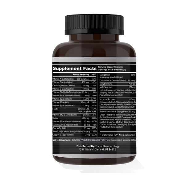 Focus Pharmacology Men's Daily Super Vitamin