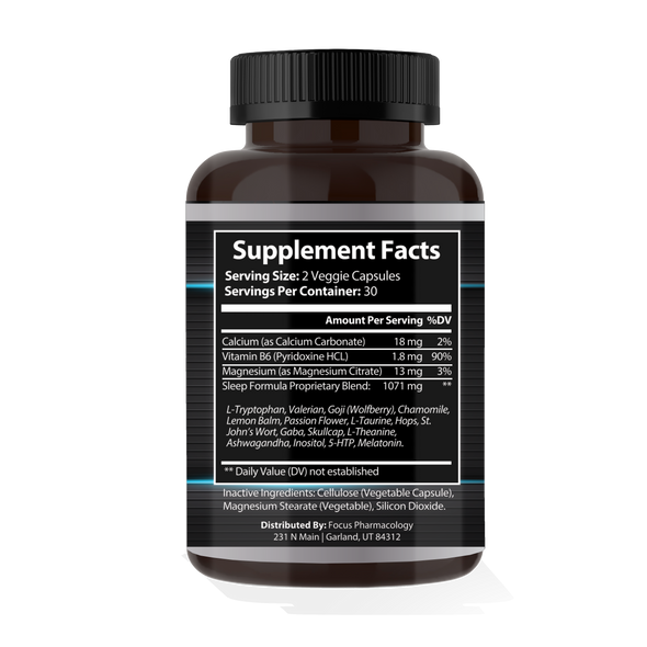 Focus Pharmacology Sleep Formula